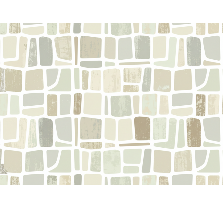 Papier peint rustique formes géométriques claires - TenStickers