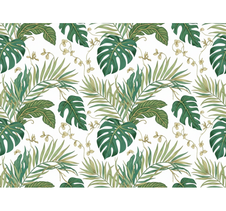 Papier peint feuilles jungle de luxe - TenStickers
