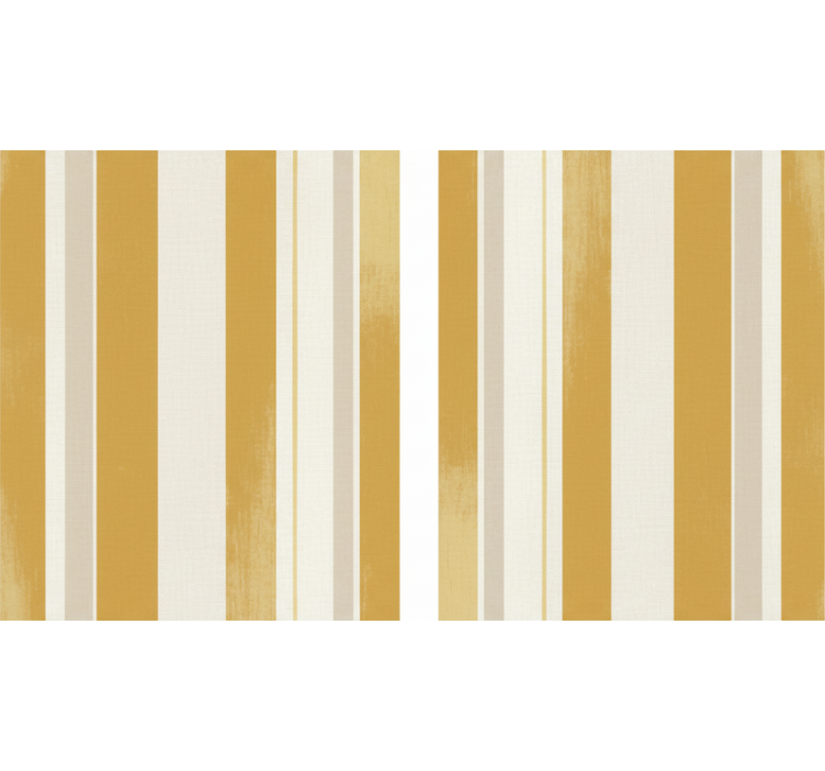 Papier peint ligne verticale rayures jaunes décoratives - TenStickers