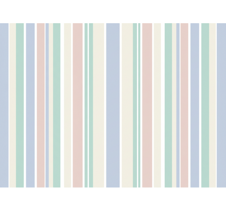 Papier peint ligne verticale rayures pastel claires - TenStickers
