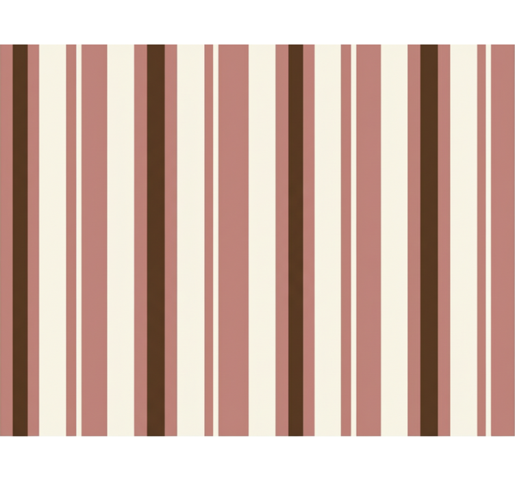 Papier peint ligne verticale rayures roses et brunes - TenStickers