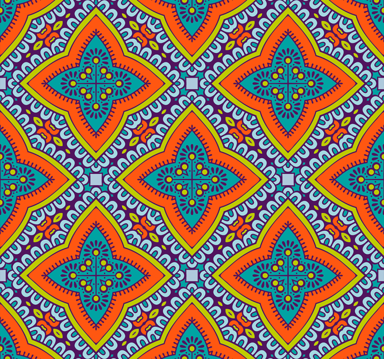 Papier peint géometrique décor à motifs géométriques - TenStickers