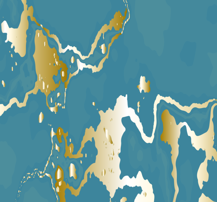 Papier peint motif vague abstraite - TenStickers
