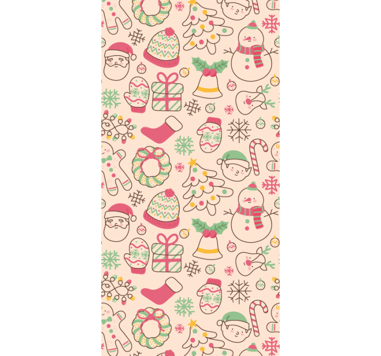 Papier peint noel joie de la saison festive - TenStickers