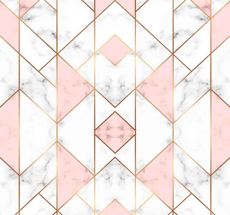 Papier peint géometrique élégance géométrique du marbre - TenStickers