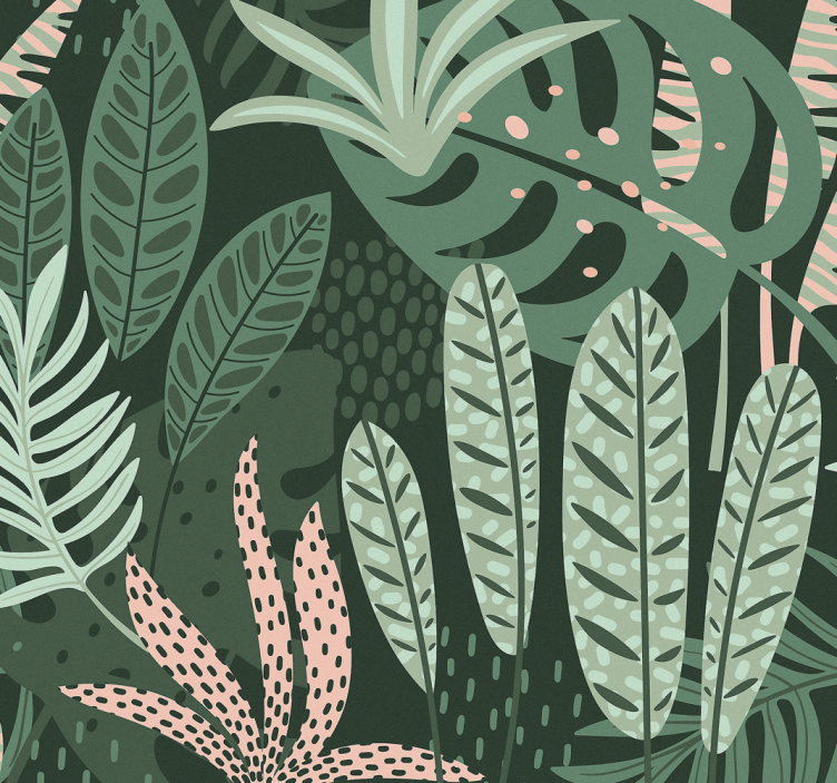 Papier peint vintage Palmiers estivaux - TenStickers