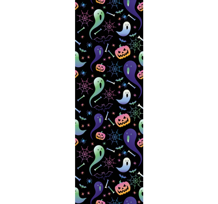 Papier peint halloween motifs d'halloween - TenStickers