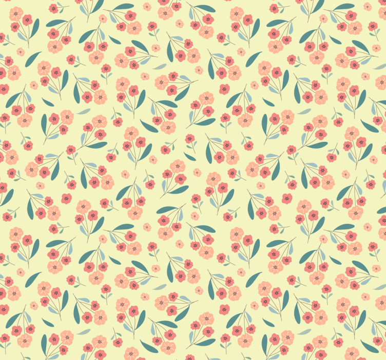 Papier peint floral simplicité florale - TenStickers