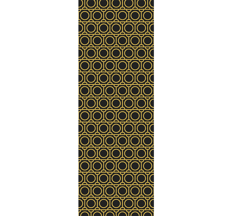 Papier peint géometrique anneaux géométriques - TenStickers