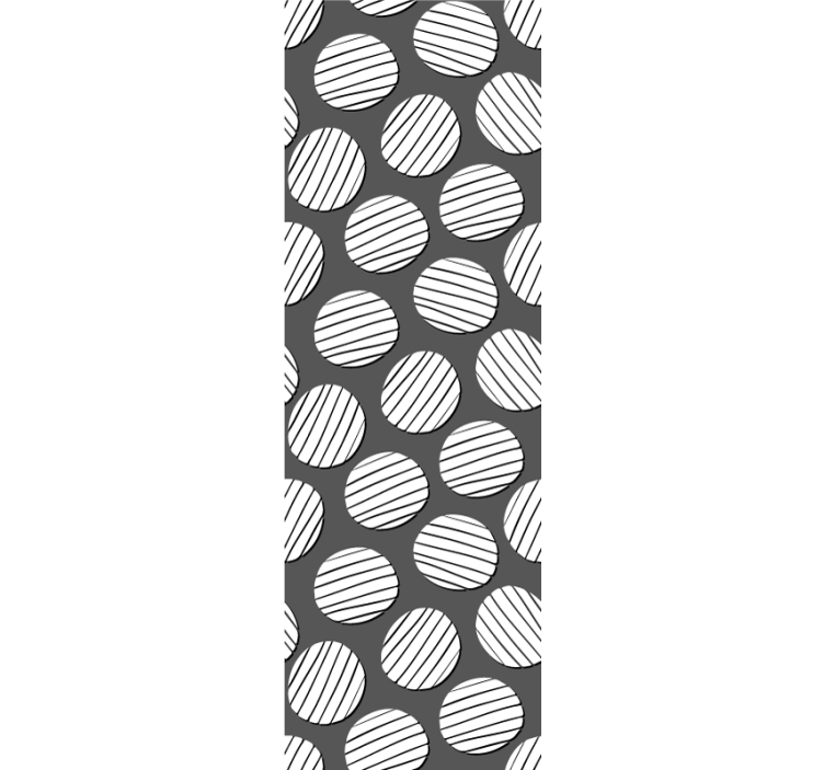 Papier peint géometrique motif de cercle géométrique - TenStickers