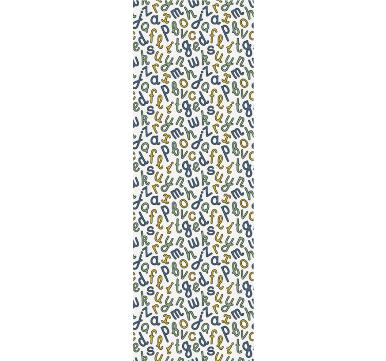 Papier peint de texte Alphabet coloré - TenStickers