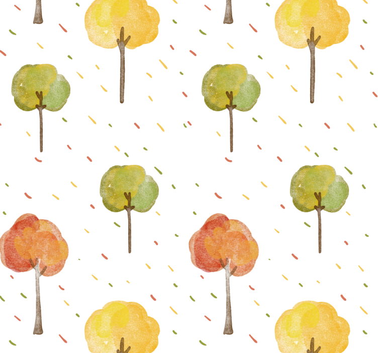 Papier peint nature modèle d'arbres d'automne - TenStickers