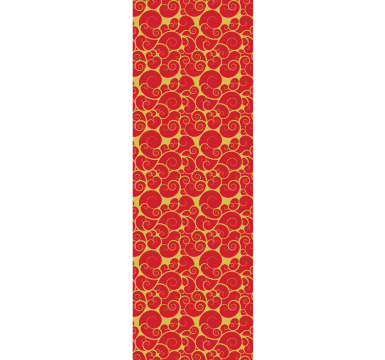 Papier peint carrelage motif de tourbillons ornés - TenStickers