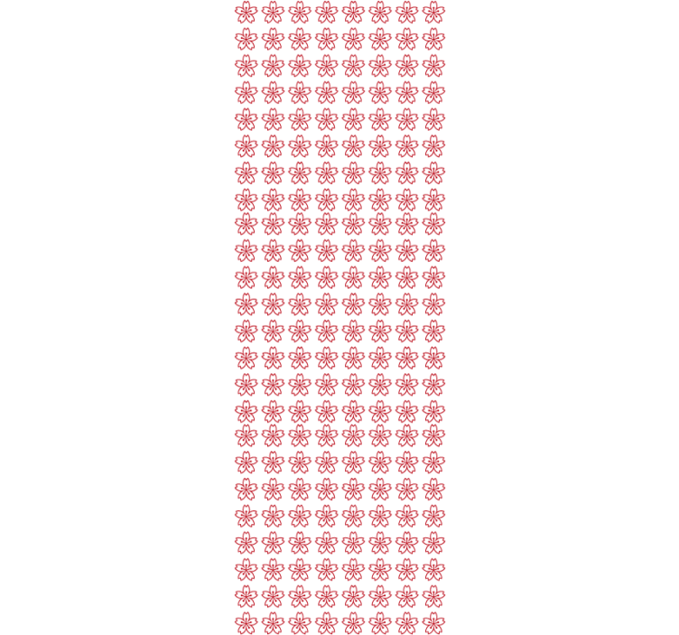 Papier peint fleurs symétrie florale - TenStickers