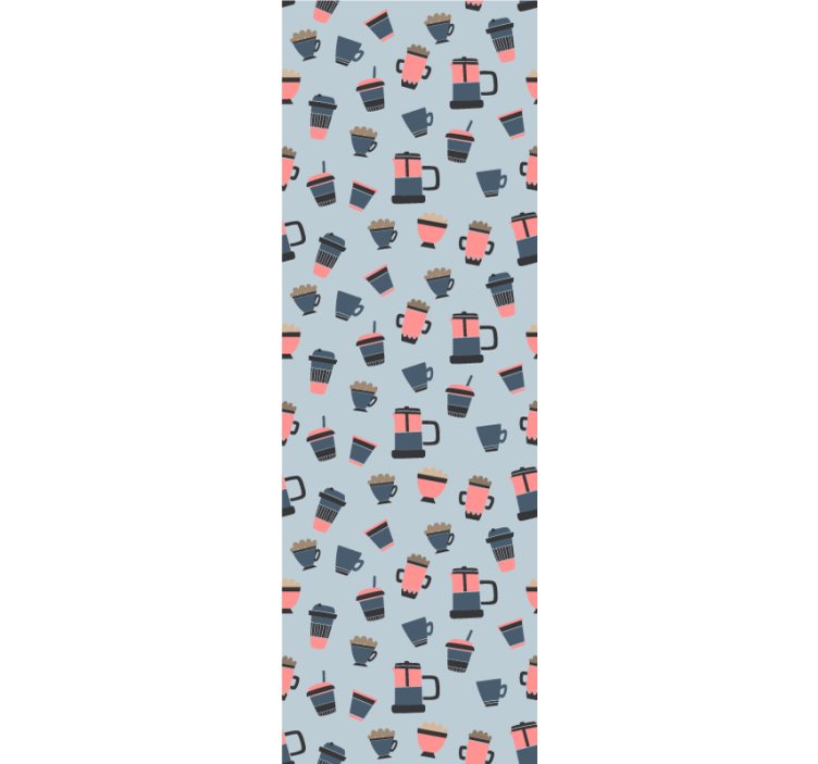 Papier peint cuisine motifs de tasse à café - TenStickers