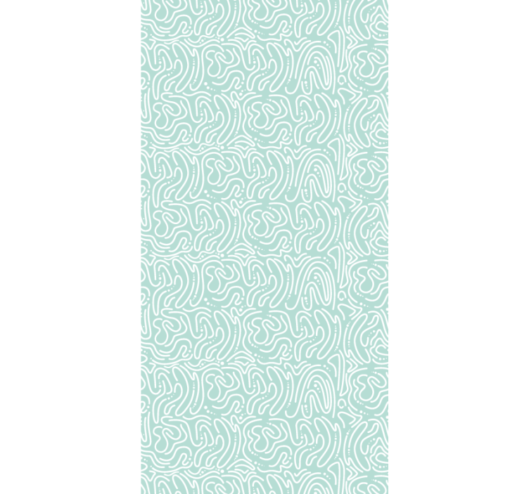 Papier peint abstrait labyrinthe vert - TenStickers