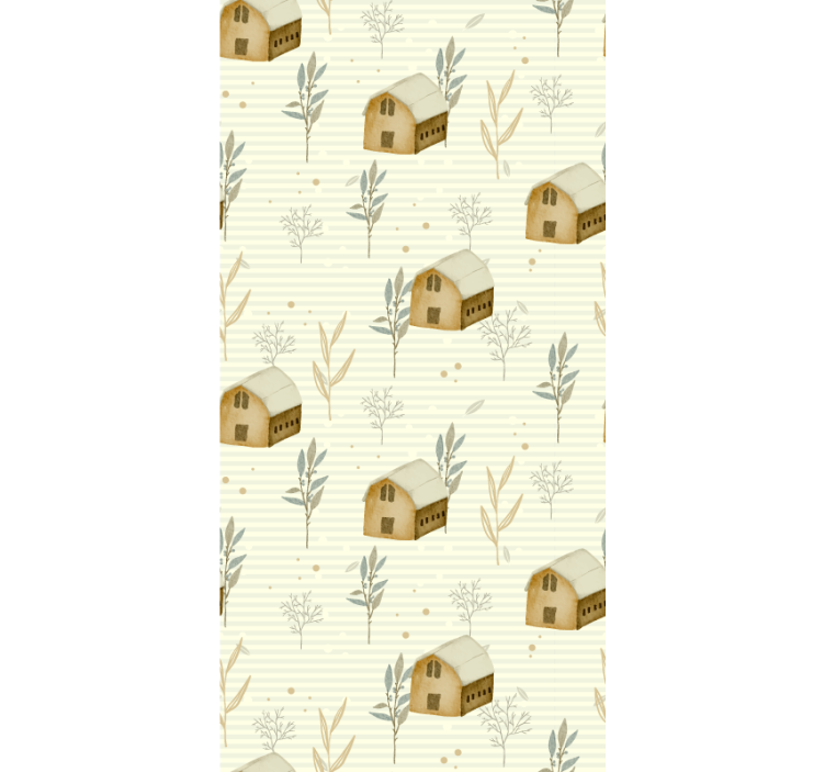 Papier peint scandinave charme de cabane rustique - TenStickers