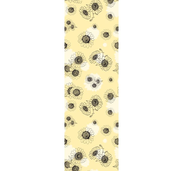 Papier peint floral motifs floraux - TenStickers