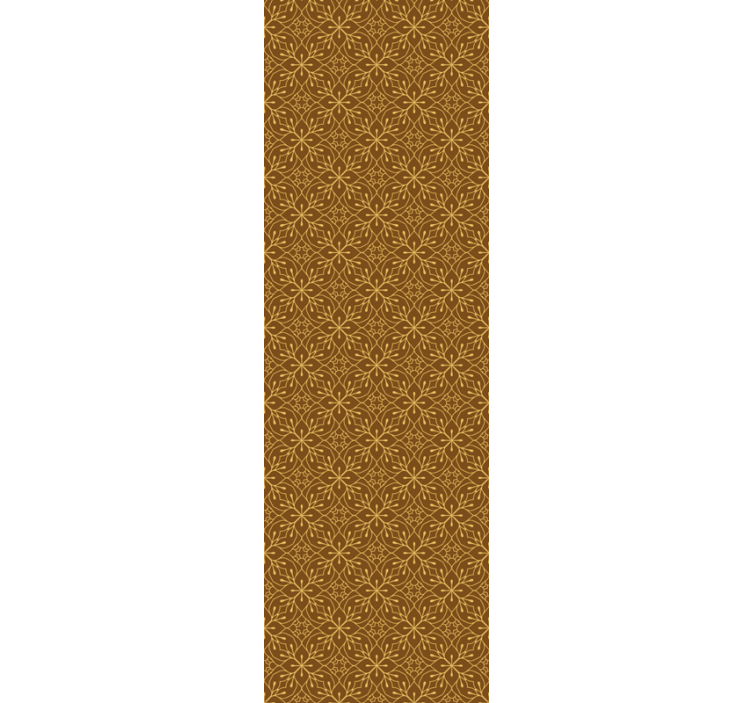 Papier peint carrelage géométrique floral - TenStickers