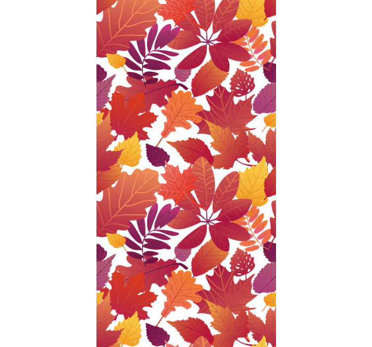 Papier peint feuilles feuillage d'automne - TenStickers