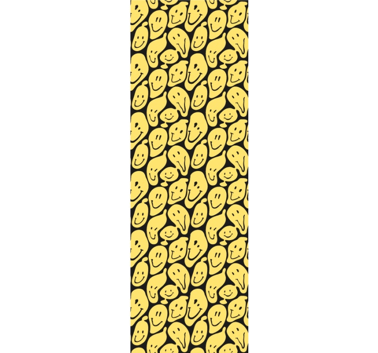 Papier peint moderne modèle de visages souriants - TenStickers