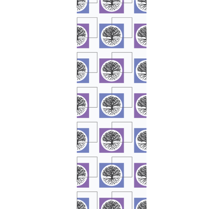 Papier peint chambre conception d'arbre géométrique - TenStickers