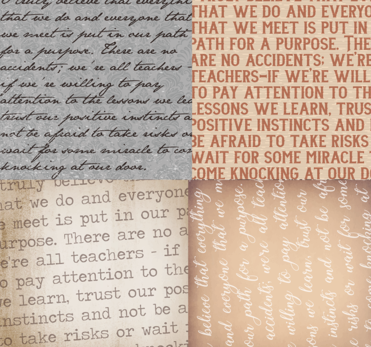 Papier peint salle à manger citation Marla - TenStickers