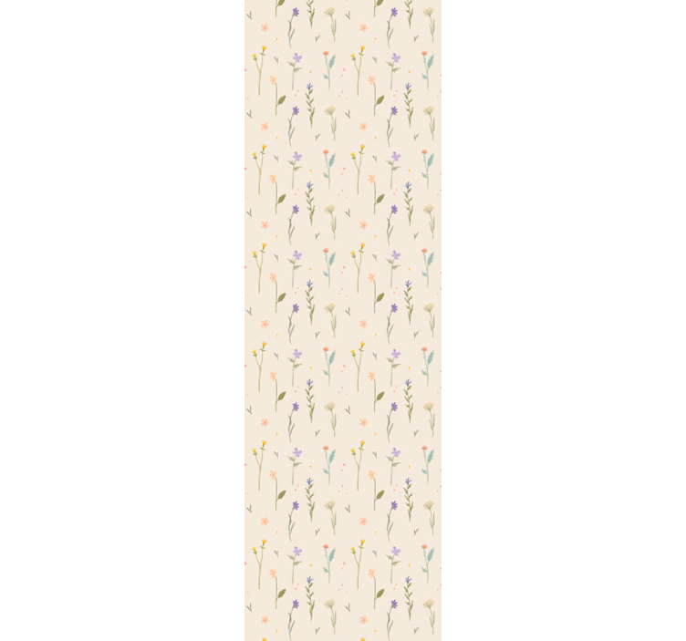 Papier peint floral l'élégance des fleurs sauvages - TenStickers