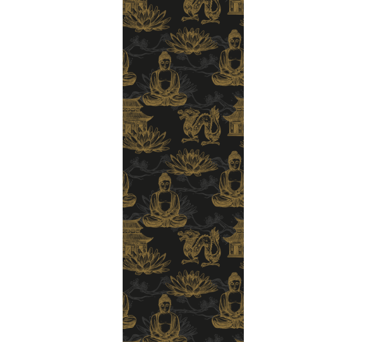 Papier peint chambre adulte iconographie bouddhiste - TenStickers