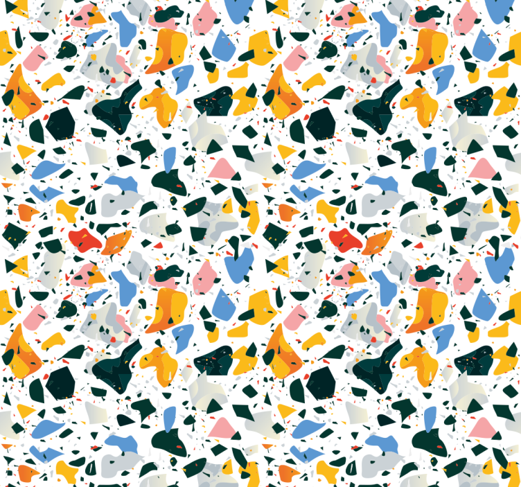 Papier peint autres textures terrazzo coloré - TenStickers