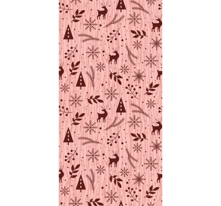 Papier peint animaux scène de la forêt de rennes - TenStickers
