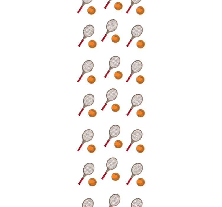 Papier peint rayé inspiré du tennis - TenStickers