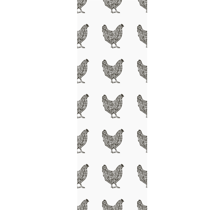 Papier peint animaux motif de volaille - TenStickers