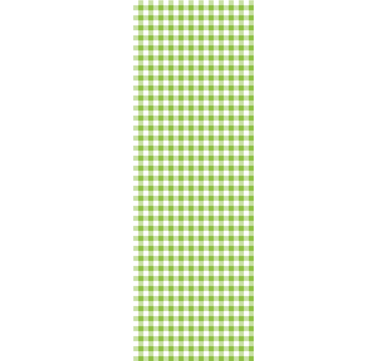 Papier peint salle à manger motif à carreaux vichy - TenStickers