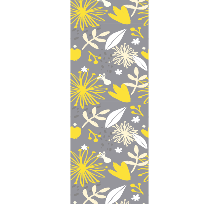 Papier peint floral motif floral joyeux - TenStickers