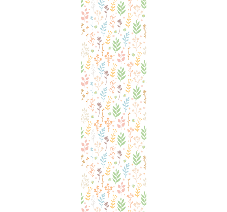 Papier peint floral accents de verdure florale - TenStickers