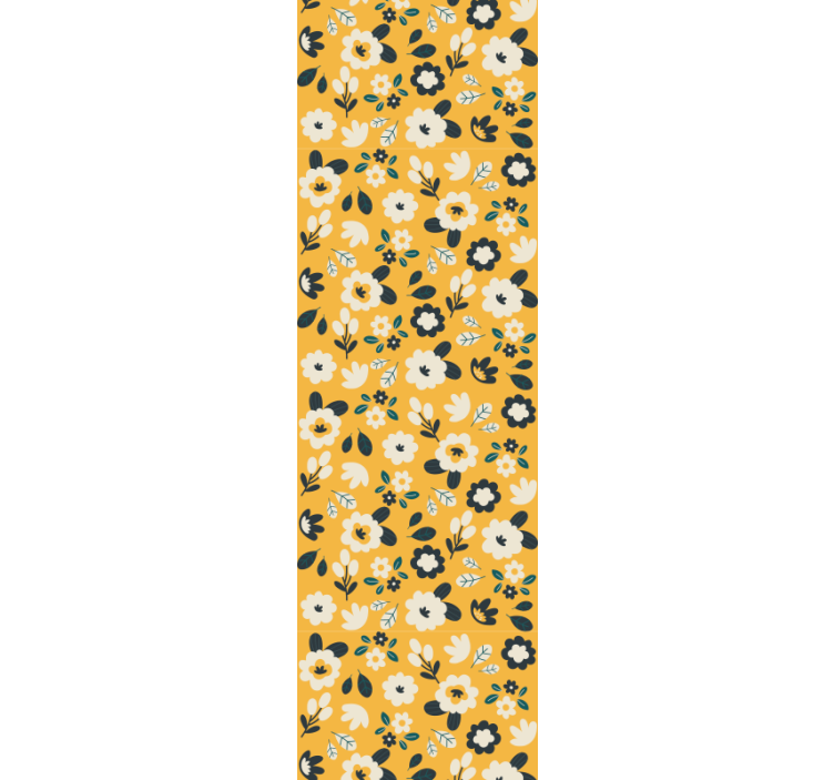 Papier peint floral élément floral de la chambre - TenStickers