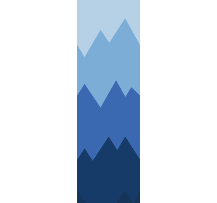 Papier peint géometrique modèle de sommets de montagne - TenStickers