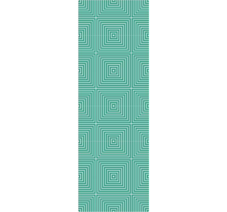 Papier peint géometrique motif carré en spirale - TenStickers