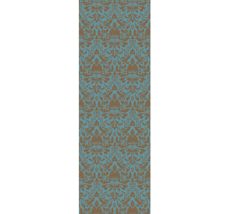 Papier peint carrelage motifs de feuillages ornés - TenStickers