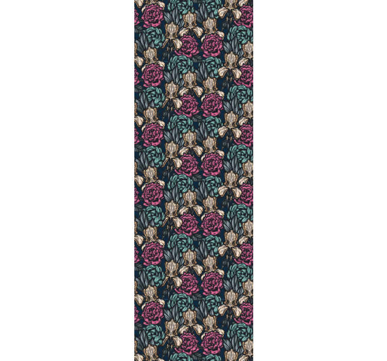 Papier peint floral élégante tapisserie florale - TenStickers