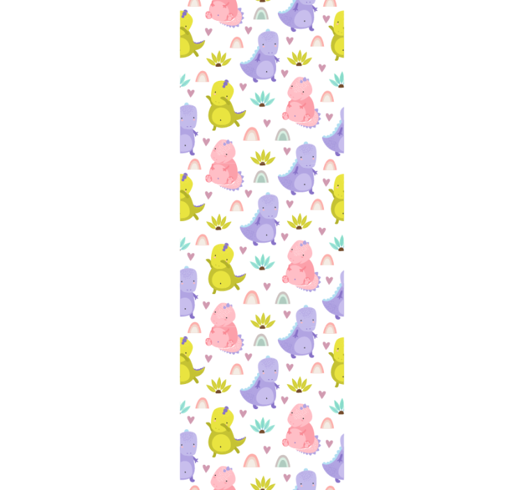 Papier peint chambre bébé motif de délice de dinosaure - TenStickers