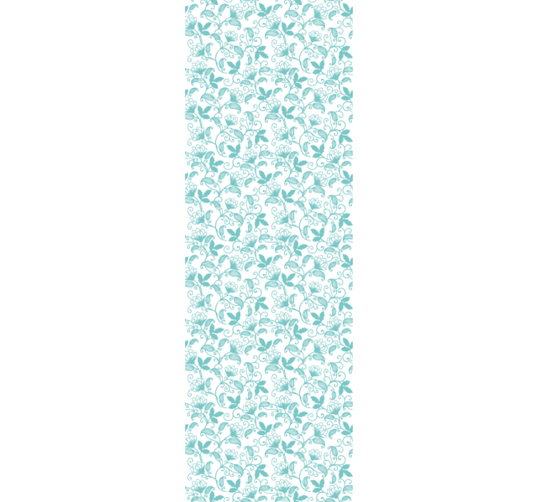 Papier peint feuilles rouleaux ornés - TenStickers