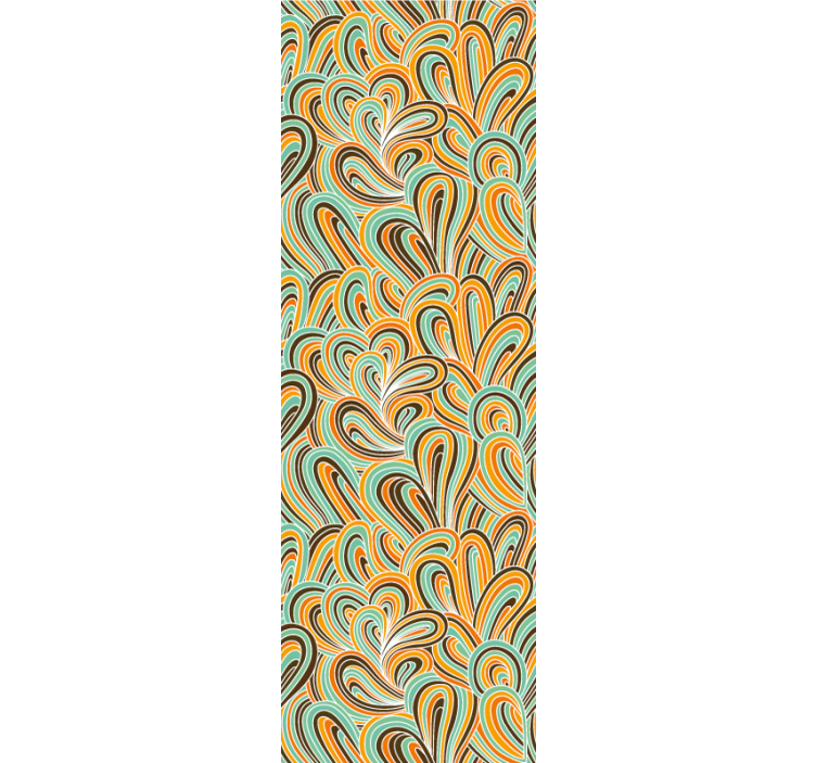 Papier peint abstrait motif tourbillonnant - TenStickers