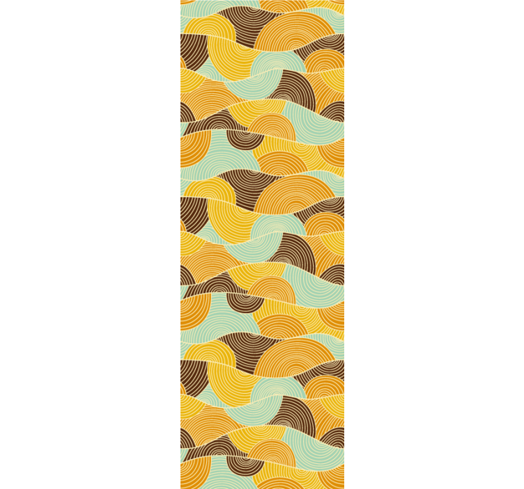 Papier peint géometrique vagues géométriques - TenStickers