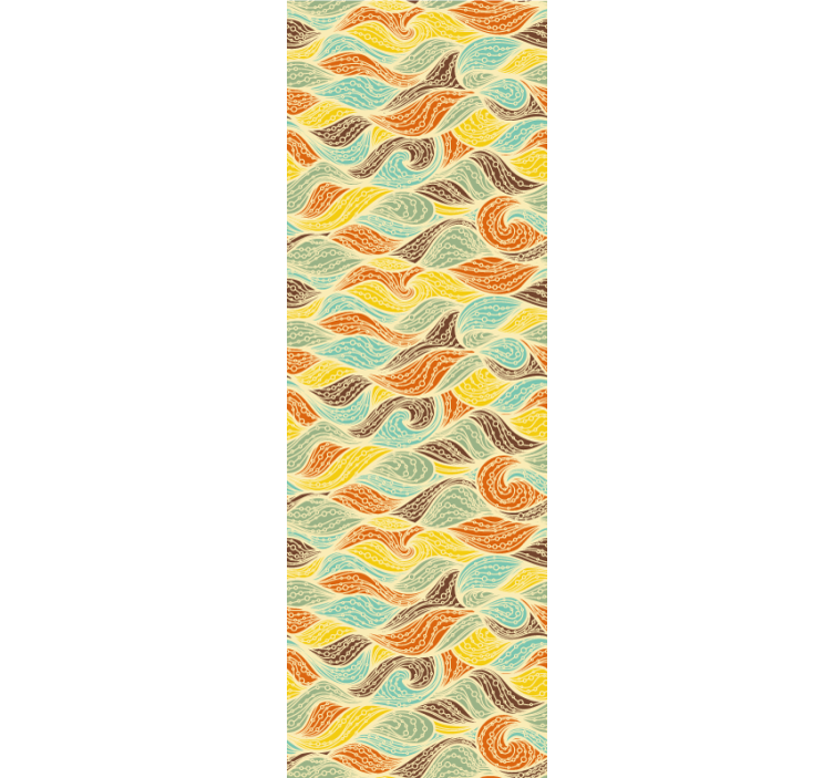 Papier peint abstrait motifs tourbillonnants - TenStickers