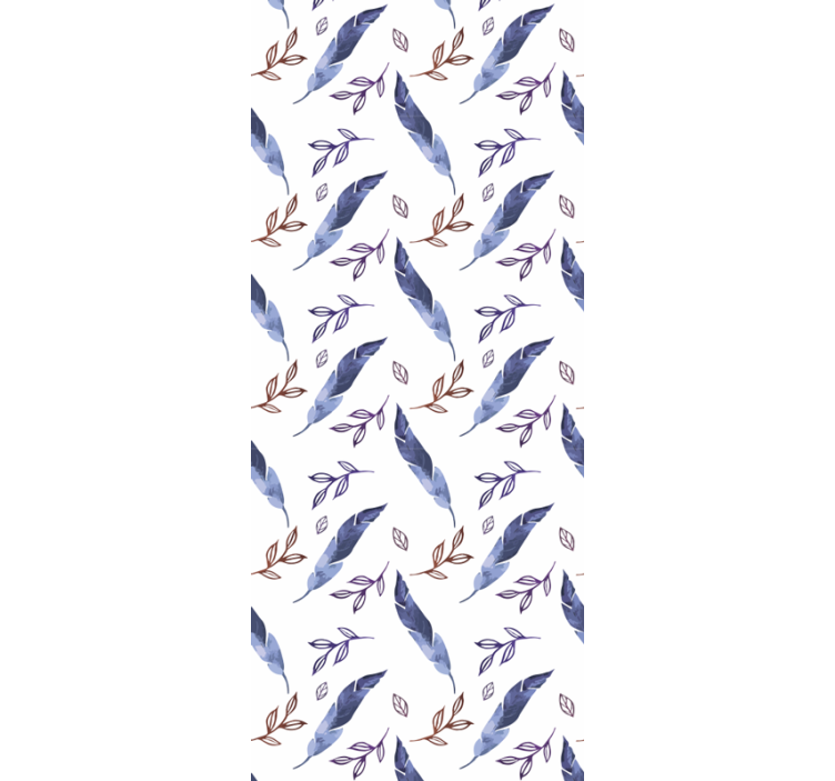 Papier peint floral motif floral en diagonale - TenStickers