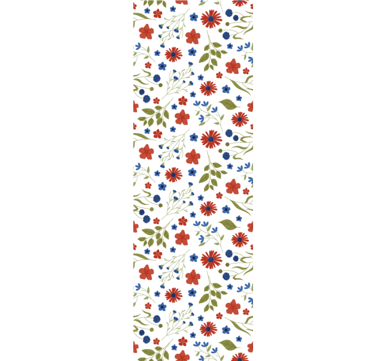 Papier peint floral détail de motif floral - TenStickers