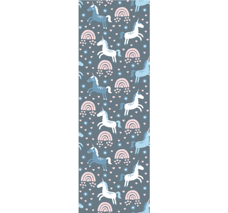 Papier peint animaux motif arc-en-ciel girafe - TenStickers