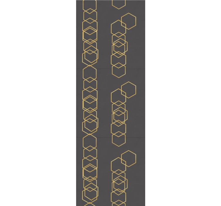 Papier peint géometrique conception linéaire géométrique - TenStickers